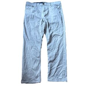 IZOD Pants Men's 38x30 Straight Leg Chino Khaki Tan Stretch Flat Front